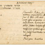 Spener-Eintrag im StammbuchOlearius_FB Gotha_25_4_2012 Eintrag des Philipp Jacob Spener in das Stammbuch des Olearius. Foto: Sergej Tan.