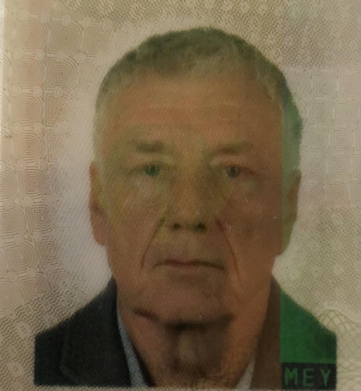 LPI-EF: Vermisster 77 jähriger Mann aus Erfurt